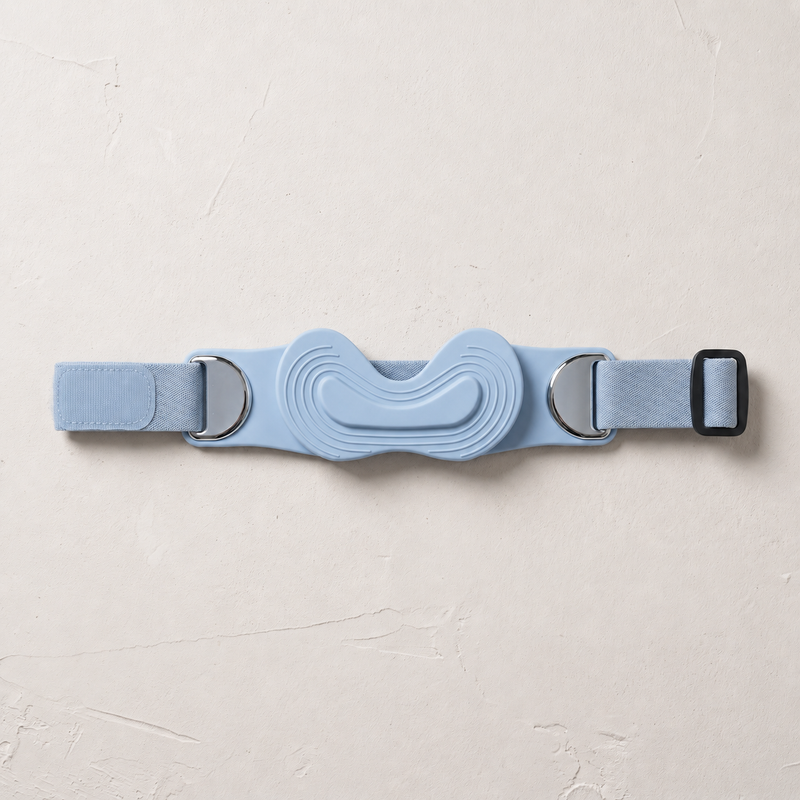 Face intérieure avec coussinet de la genouillère Velox bleu ciel